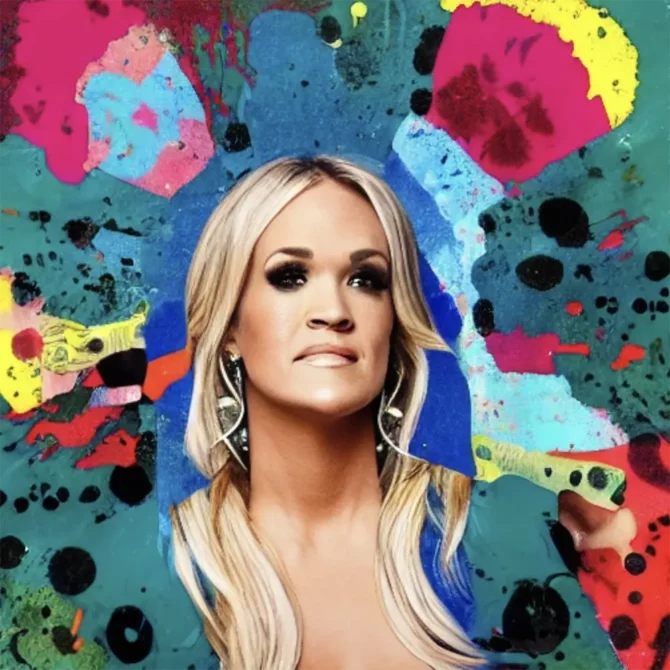Carrie-Underwood in the style of Damien Hirst     14